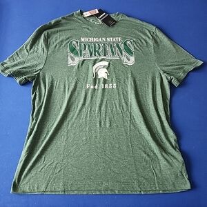 Michigan State Spartans T Shirt Football Mens XL Captivating Soft Crew Neck